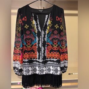 Bebe fringe dress